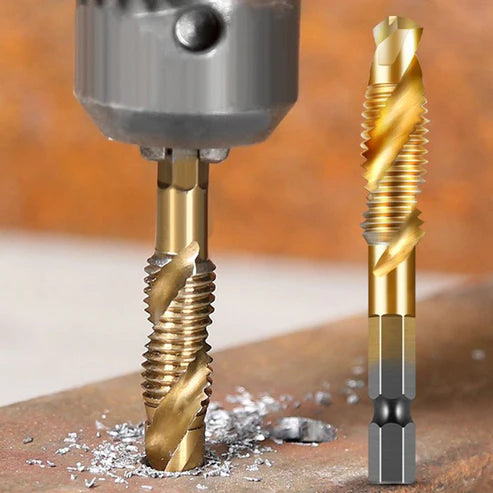 Kit de 6 Brocas Giratorias HSS Recubiertas de Titanio🔧🛠️